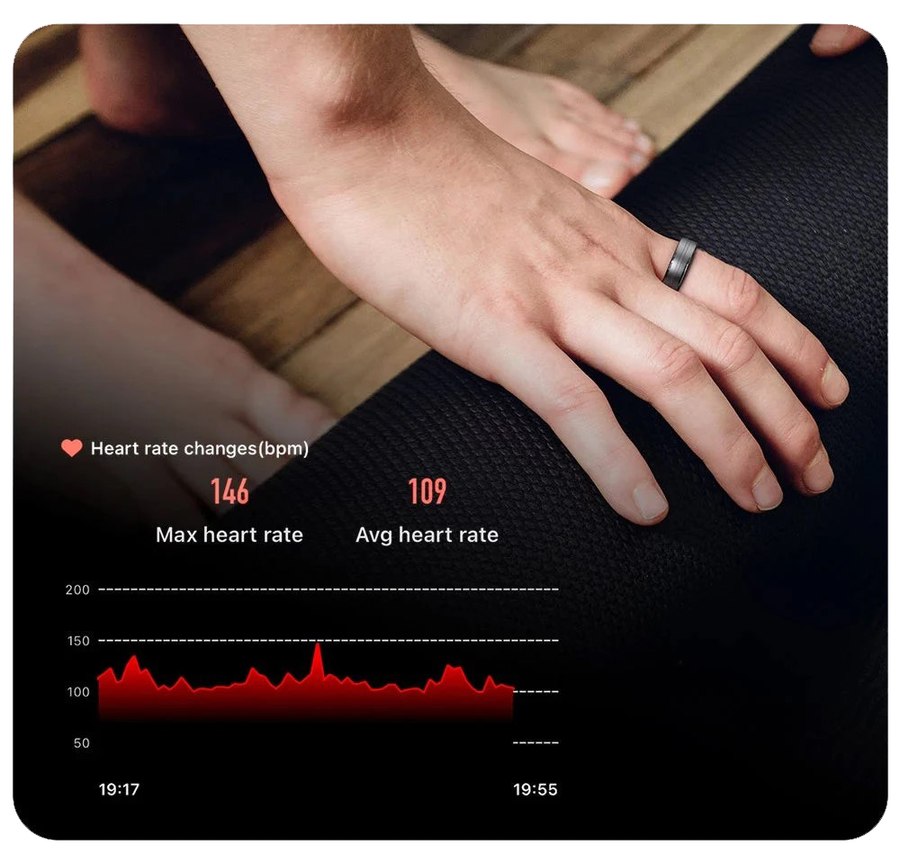 colmi r06 smart ring-heart rate 