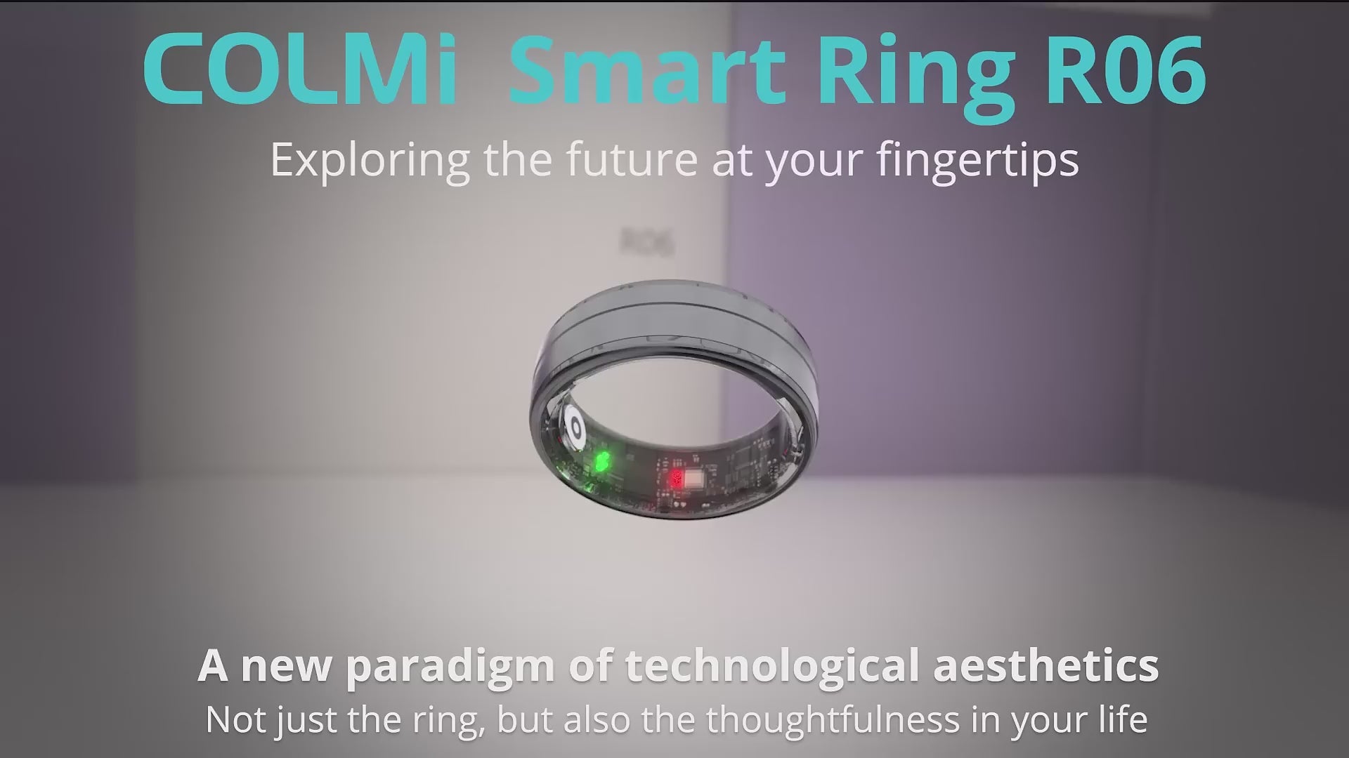 Load video: colmi r06 smart ring, monitoring ring, features video 